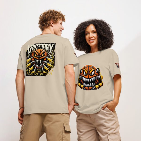 Fierce Basketball Monster organic ribbed neck t-shirt - Image 9