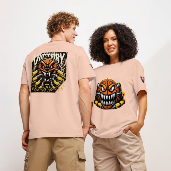 Fierce Basketball Monster organic ribbed neck t-shirt - Image 10