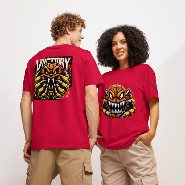 Fierce Basketball Monster organic ribbed neck t-shirt - Image 5