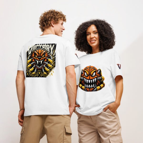 Fierce Basketball Monster organic ribbed neck t-shirt - Image 13