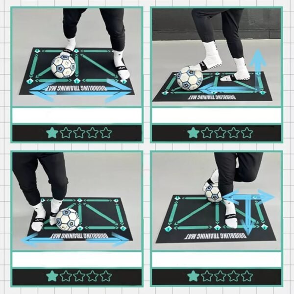 Soccer Football Training Mat Carpet Non Slip For Kids Adults Solo Practice - Image 4