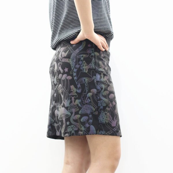 Colorful Mushroom Reflective Skirt High Waist Stretch Hip Skirt - Image 7
