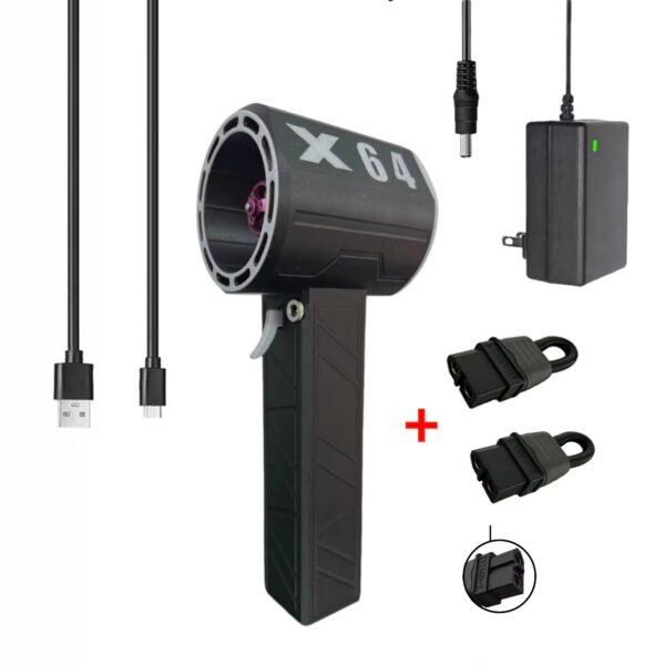 64mm Turbo Fan Wind Power Up To 1400g Handheld Portable Industrial Grade Hair Dryer Car Wash - Image 5