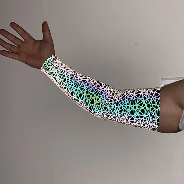 Sports Men Colorful Reflective Sleeves Techwea - Image 2