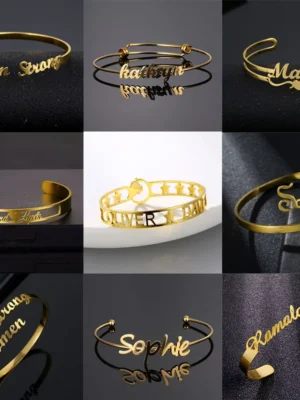 Customized Classic Nameplate Name Bracelet