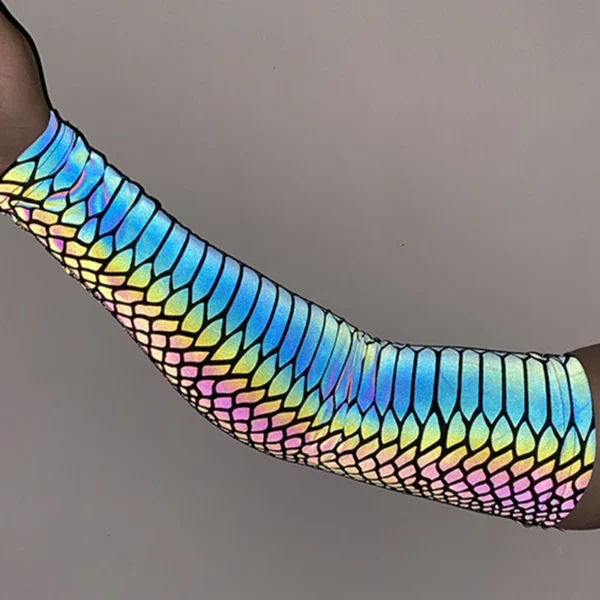 Sports Men Colorful Reflective Sleeves Techwea - Image 4