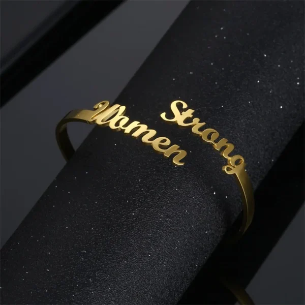 Customized Classic Nameplate Name Bracelet - Image 5