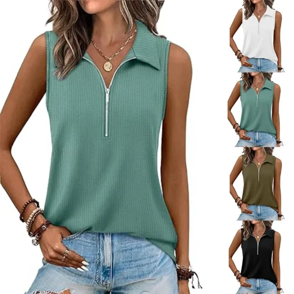 New Cross-Border Women's Sleeveless Shir