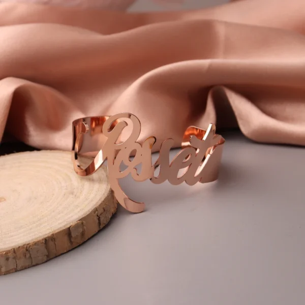 Personalized Name Women's Bangle Stainless Steel - Image 3