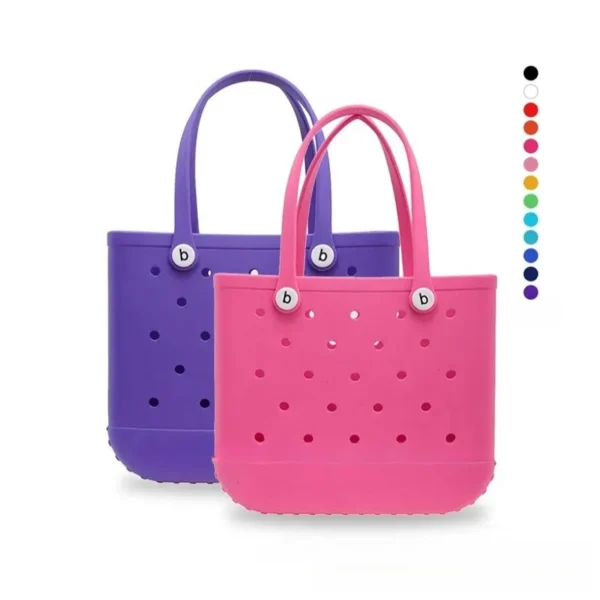 M/L/XL EVA Beach Bag Fashion Waterproof Rubber Picnic Storage - Image 2