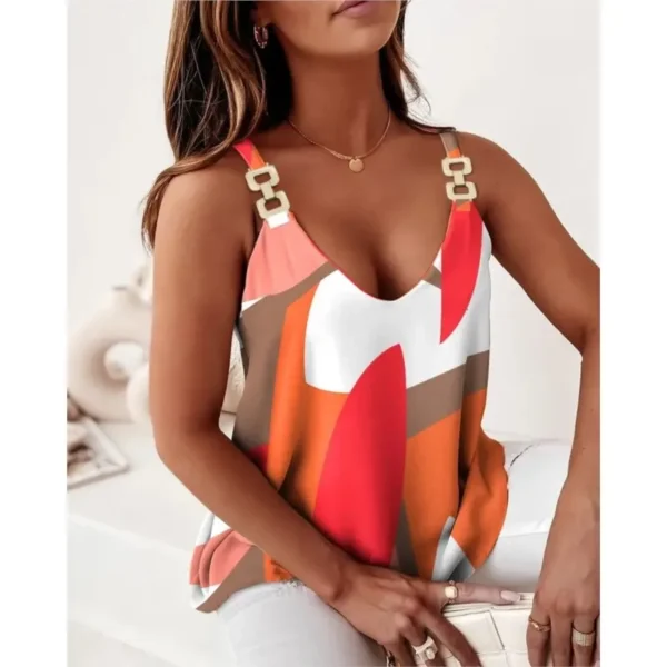 Summer Women's Fashion Printed Vest