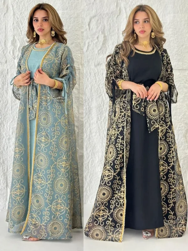 Abayas for Women Party 2 Piece Set