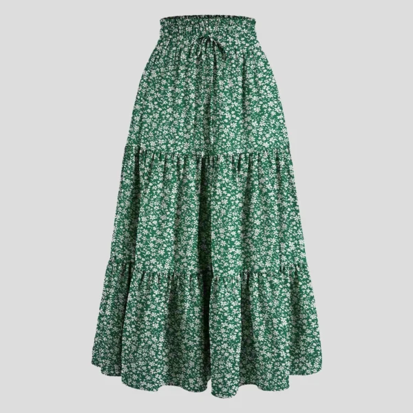 Women'S Boho Vintage Floral Print Skirt