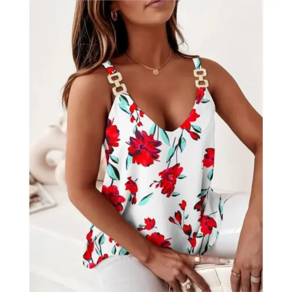Summer Women's Fashion Printed Vest - Image 2