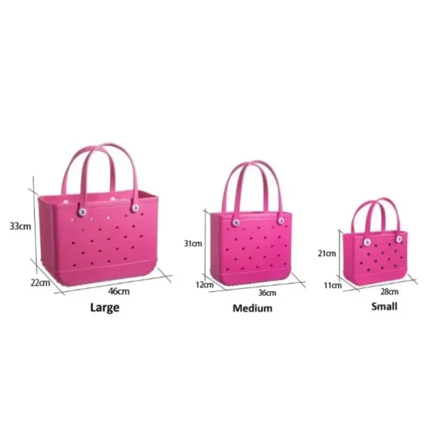 M/L/XL EVA Beach Bag Fashion Waterproof Rubber Picnic Storage - Image 4