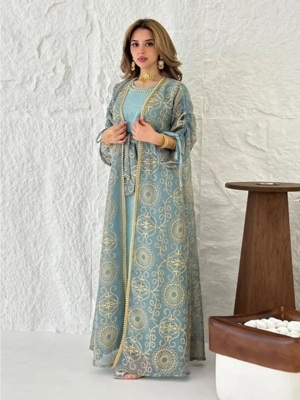 Abayas for Women Party 2 Piece Set - Image 4