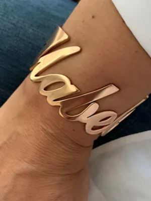 Personalized Name Women's Bangle Stainless Steel