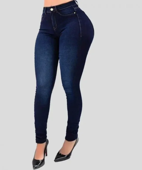 Woman's pure color jeans - Image 5