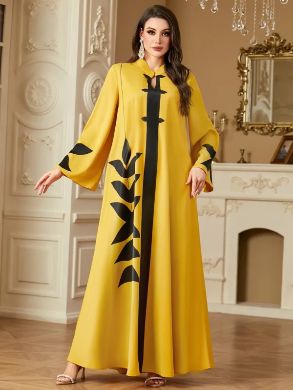2025 New Fashion Dubai Abaya Women Muslim Maxi Dres - Image 5