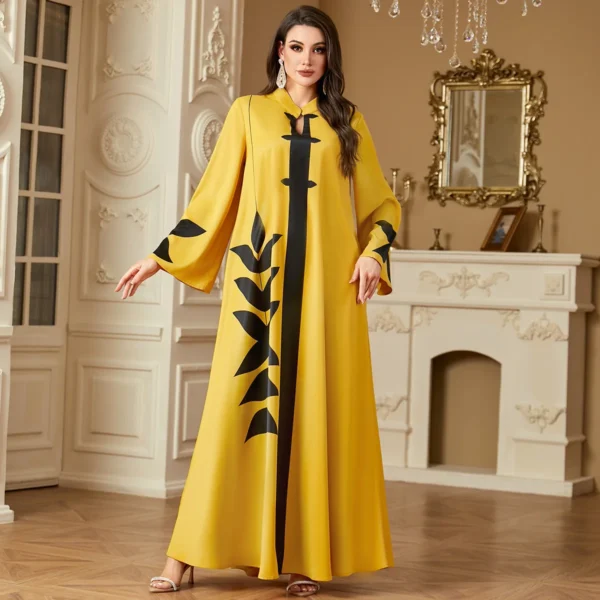 2025 New Fashion Dubai Abaya Women Muslim Maxi Dres - Image 2