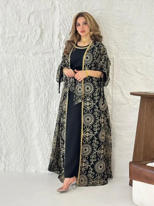 Abayas for Women Party 2 Piece Set - Image 2
