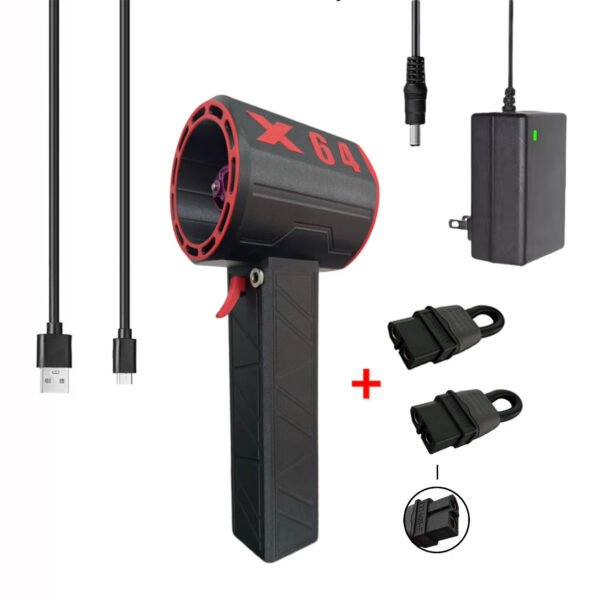 64mm Turbo Fan Wind Power Up To 1400g Handheld Portable Industrial Grade Hair Dryer Car Wash - Image 6