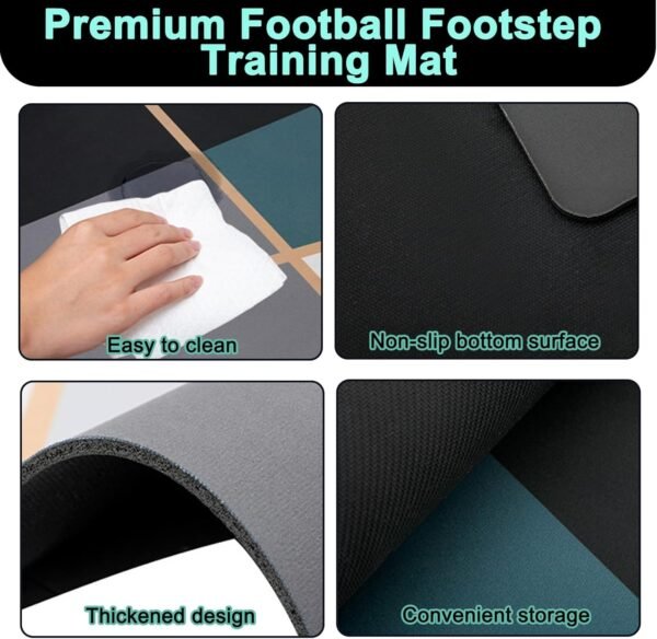 Soccer Football Training Mat Carpet Non Slip For Kids Adults Solo Practice - Image 7