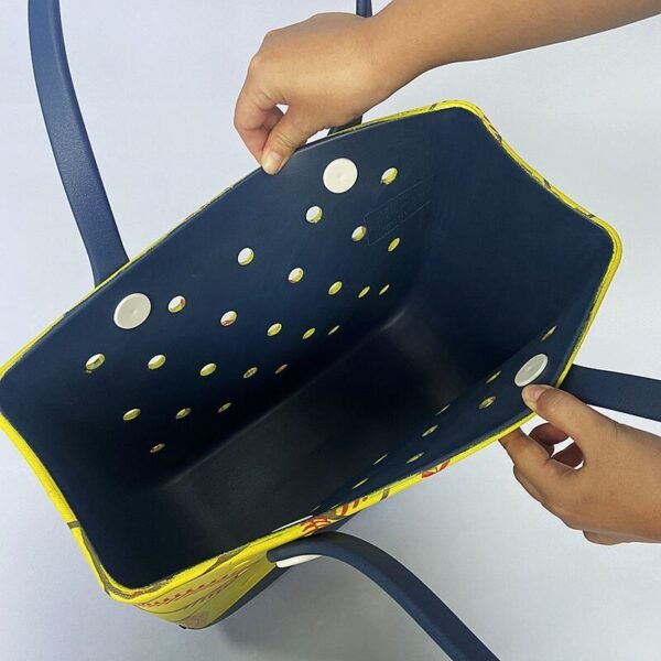 Beach Bag Portable Printing Beach Bag Washable Rubber Beach Handbag - Image 3