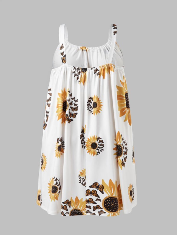 Plus Size Sleeveless Camisole Sunflower Printed Vest - Image 3
