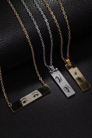 Personalized Engrave Eye Picture Bracelet Necklace