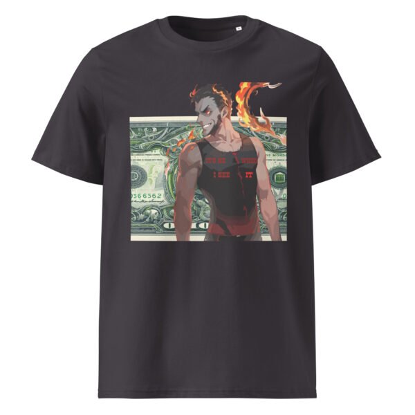 Unisex organic ribbed neck t-shirt - Image 5