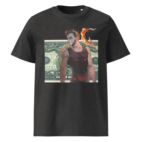 Unisex organic ribbed neck t-shirt - Image 3