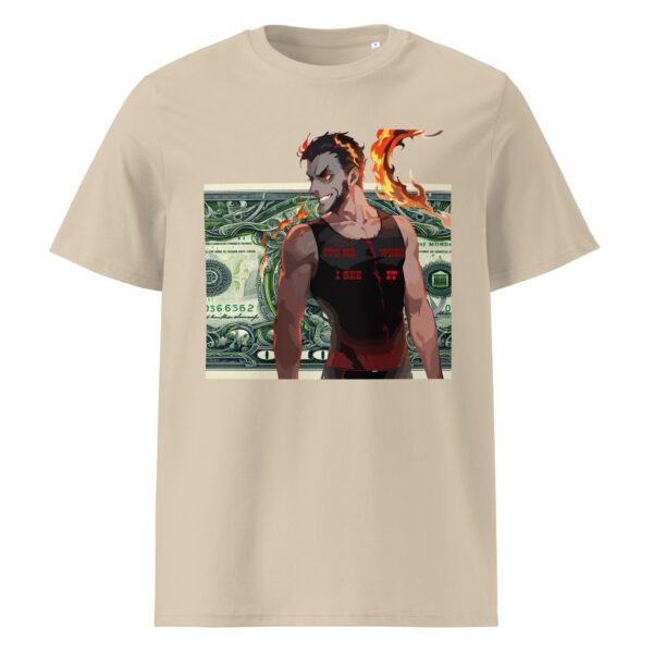 Unisex organic ribbed neck t-shirt - Image 9