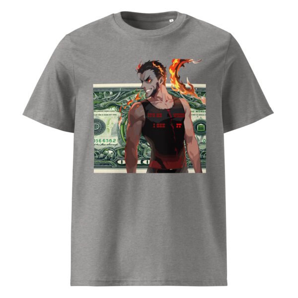 Unisex organic ribbed neck t-shirt - Image 8
