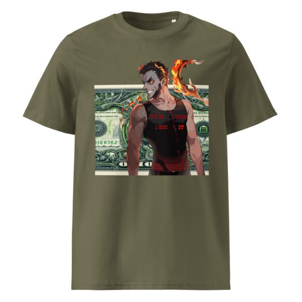Unisex organic ribbed neck t-shirt