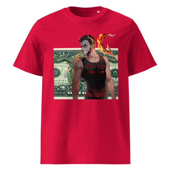 Unisex organic ribbed neck t-shirt - Image 6