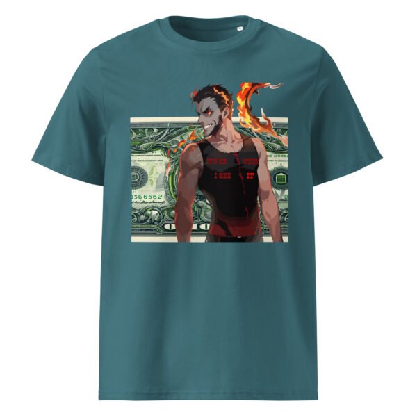 Unisex organic ribbed neck t-shirt - Image 7
