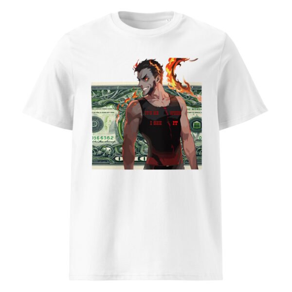 Unisex organic ribbed neck t-shirt - Image 13