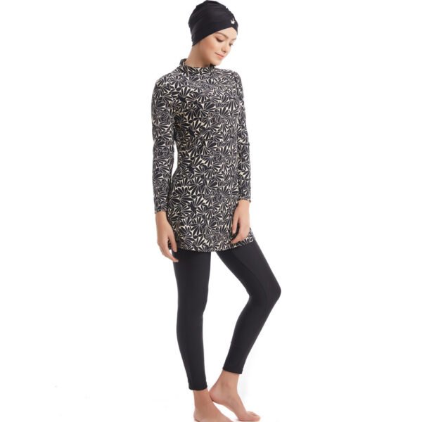 Women's Conservative Printed Swimsuit - Image 3