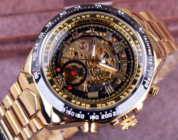 Personalized All-steel Hollow Automatic Mechanical Watch Fashion Watch For Men - Image 8