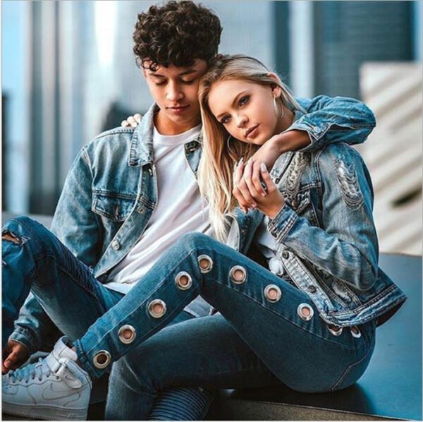 Fashion Tight Hoop Jeans For Women - Image 2