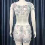 Mesh Exposed Navel Hollow Perspective Sexy Two-piece Female Suit - Image 7