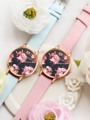 High Quality Fashion Leather Strap Rose Gold Women Watch Casual Love Heart Quartz Wrist Watch Women Dress Ladies Luxury Watches
