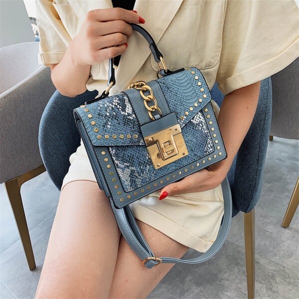 Fashion snake pattern handbag - Image 2
