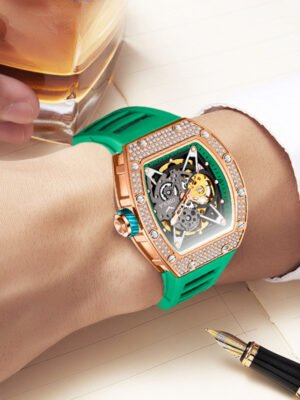 Fully-jewelled Automatic Mechanical Watch Men