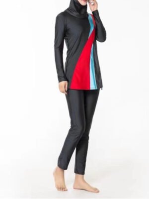 Women's Solid Color Nylon Swimsuit
