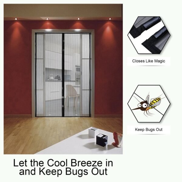 Anti Mosquito Flies Automatic Closing Curtain - Image 2