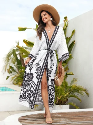 Beach Boho Kimono Cover up over sized