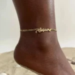 Custom Stainless Steel Crown Name Anklet Women Men - Image 5
