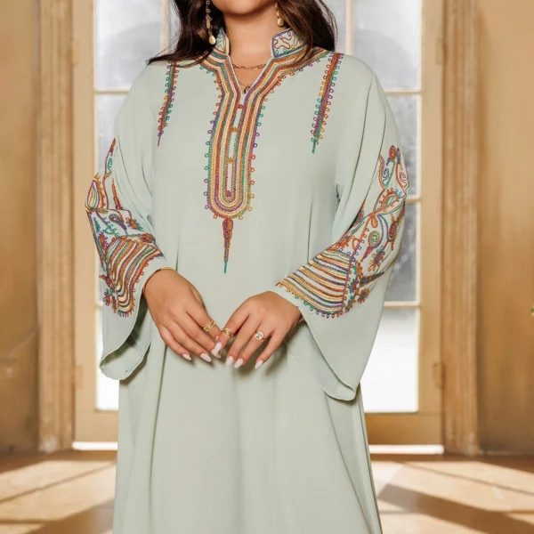 2025 Abaya Women Party Dress Embroidery - Image 2